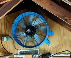 attic fan services with installed attic ventilation fan system in Jackson, MS